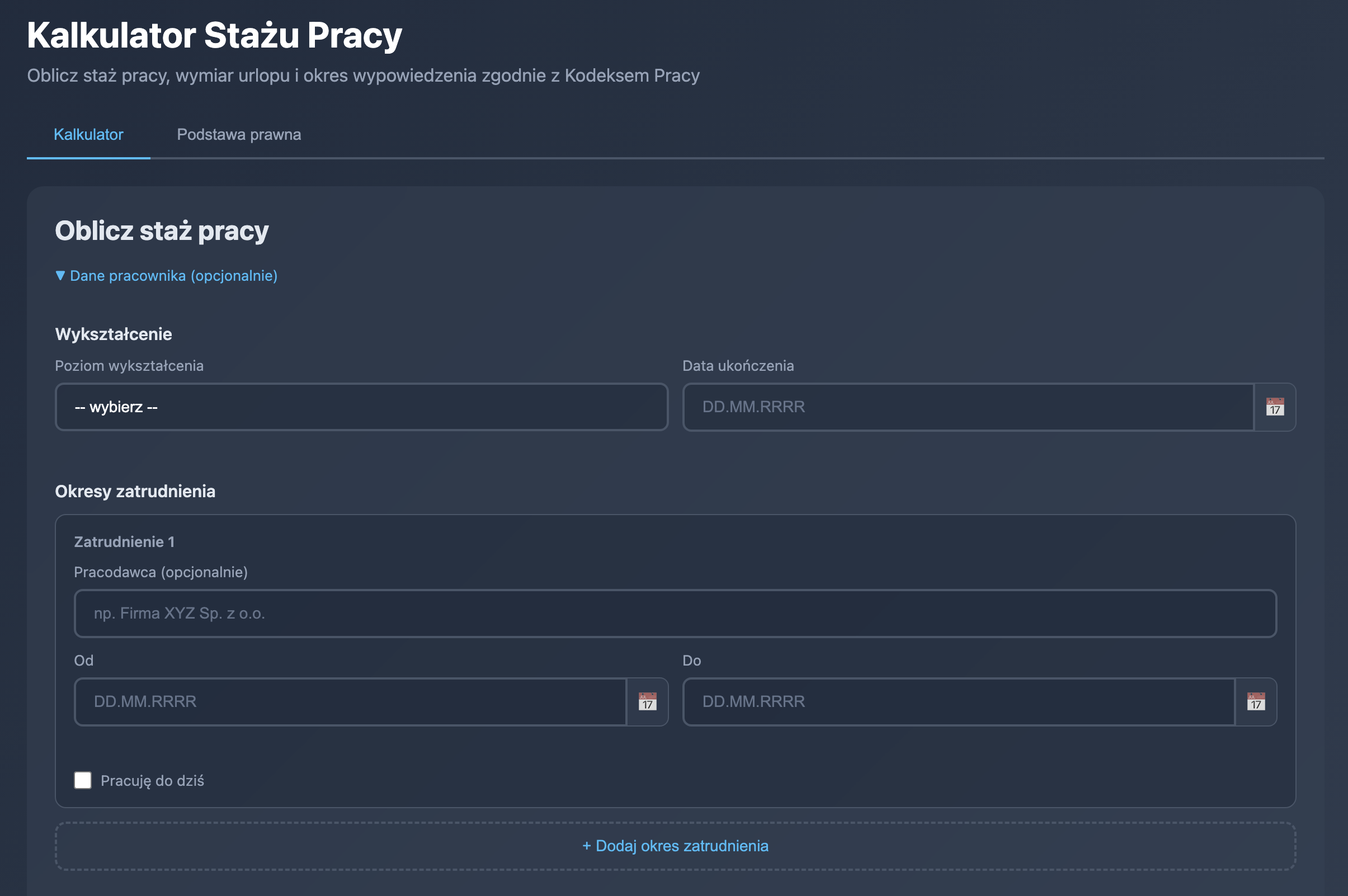 Nowe zasady naliczania stażu pracy – stan prawny od 2026